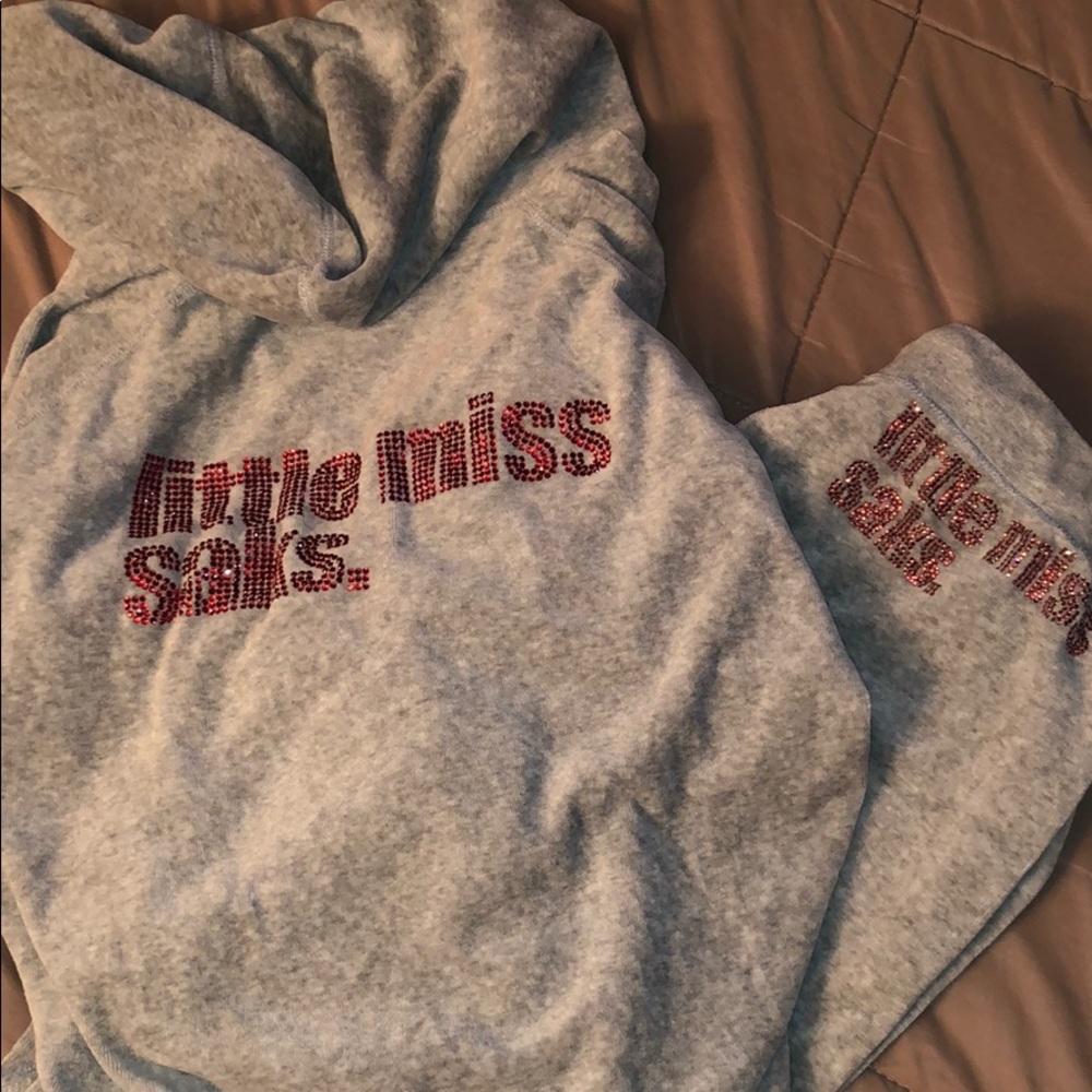 Little Miss Saks sweat suit by e.v.i.l. Madonna’s brand.